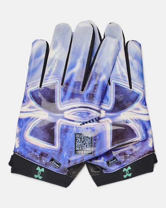 Men's UA Blur LE Football Gloves, Black, pdpMainDesktop image number 2